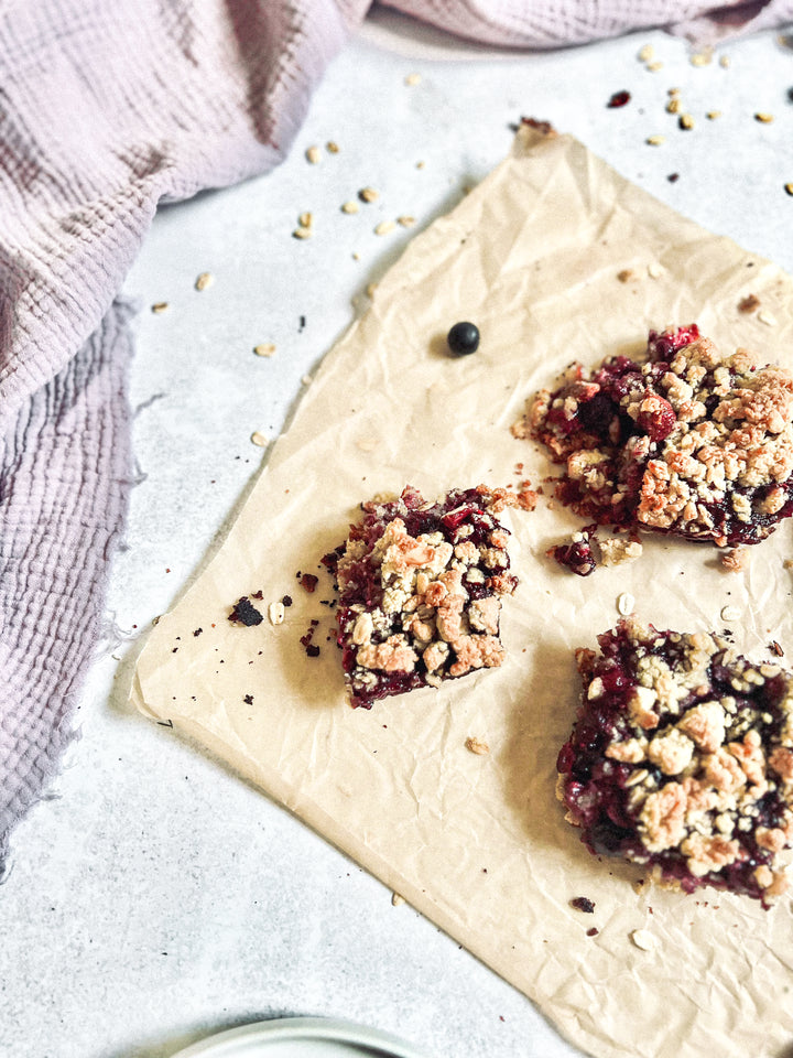 Triple Berry Crumble Bars