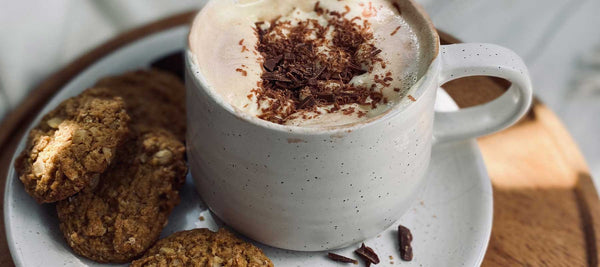 Cardamom Hot Chocolate with Honey Cream