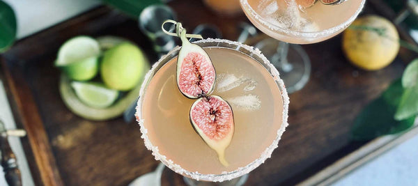 Honey Tequila Cocktails with Fig Skewers