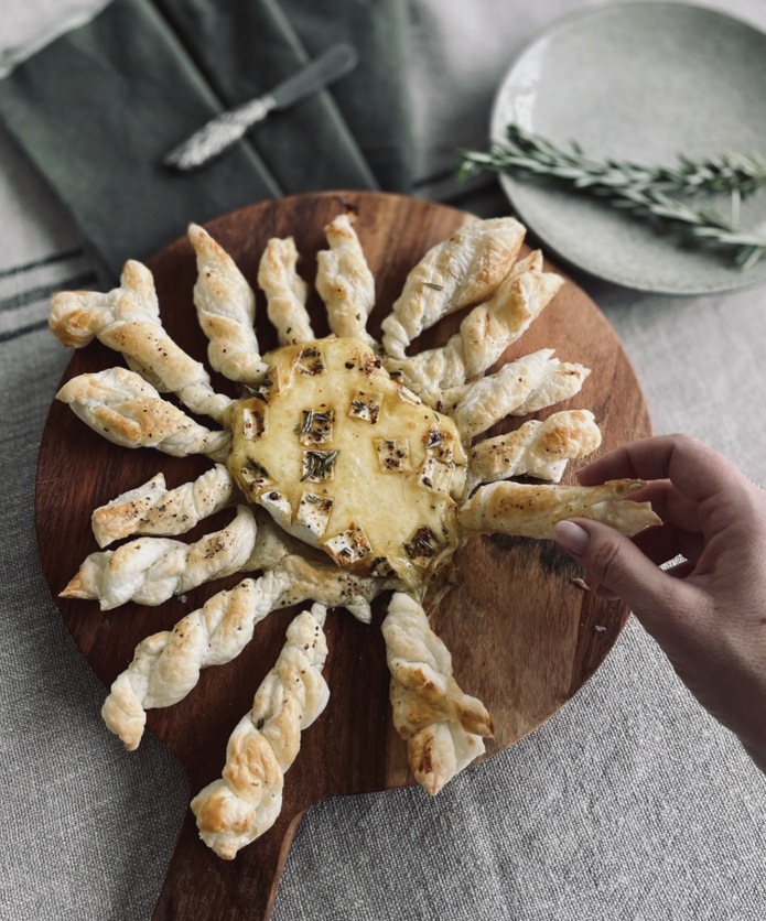 Easy Baked Brie with Manuka and Rosemary