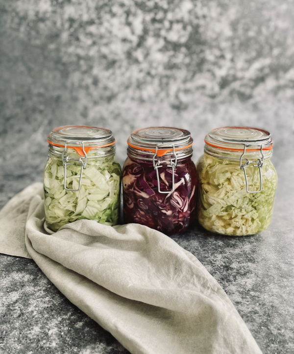 Gut Friendly Pickled Cabbage with Manuka Honey