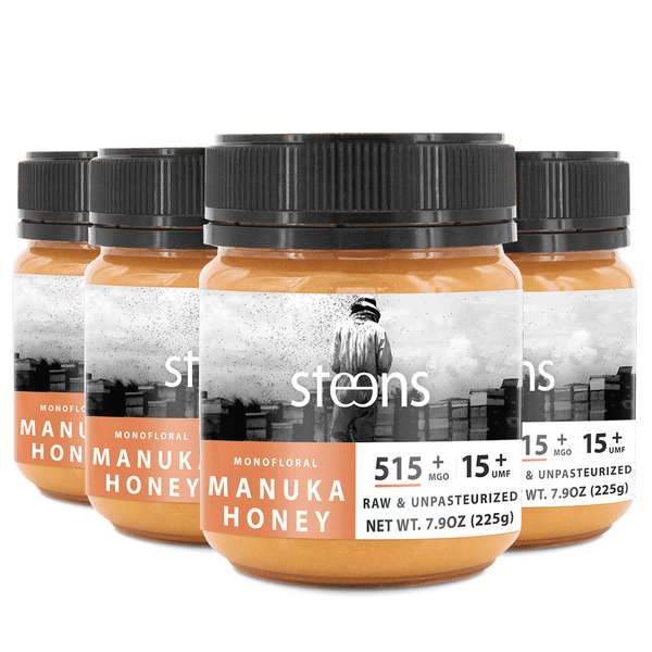MULTIPACK UMF 15+ (MGO 515) Raw Mānuka Honey 7.9 oz - 4 Pack