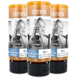 MULTIPACK MGO 85+ Raw Mānuka Honey 12oz Squeezy  - 3 Pack