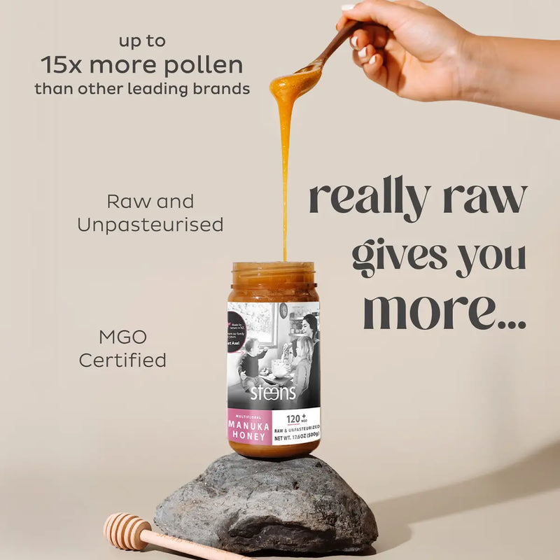 CLEARANCE MGO 120+ Raw Mānuka Honey 17.6 oz