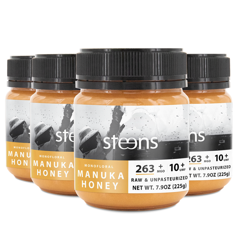 MULTIPACK UMF 10+ (MGO 263) Raw Mānuka Honey 7.9oz - 4 Pack