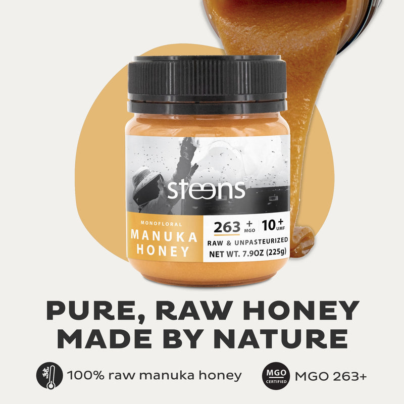 UMF 10+ (MGO 263) Raw Manuka Honey 7.9 oz