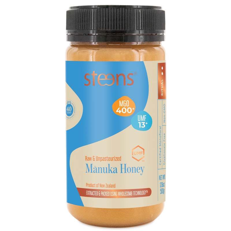 UMF 13+ (MGO 400) Raw Mānuka Honey 17.6 oz – Steens Honey | USA