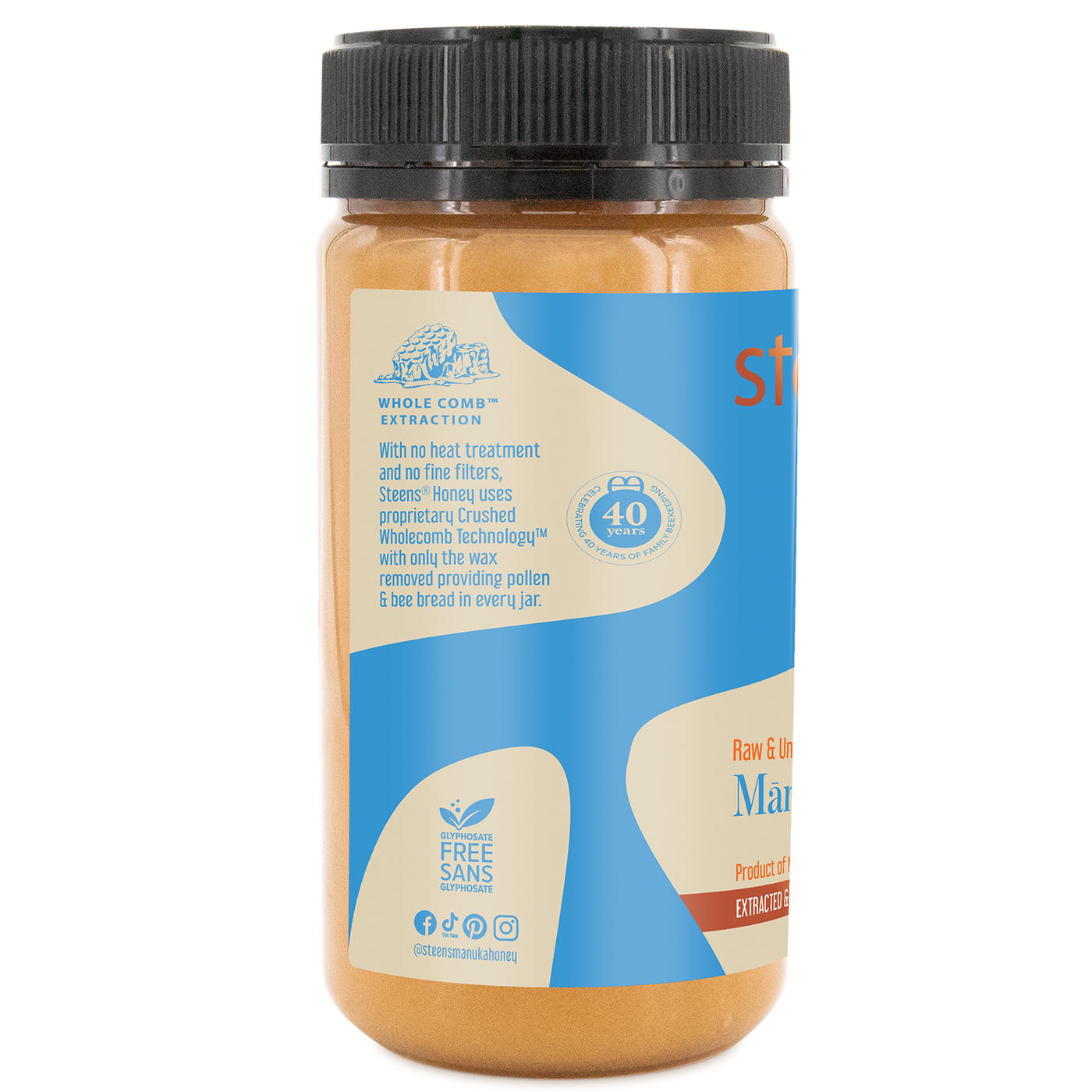 UMF 13+ (MGO 400) Raw Mānuka Honey 17.6 oz – Steens Honey | USA