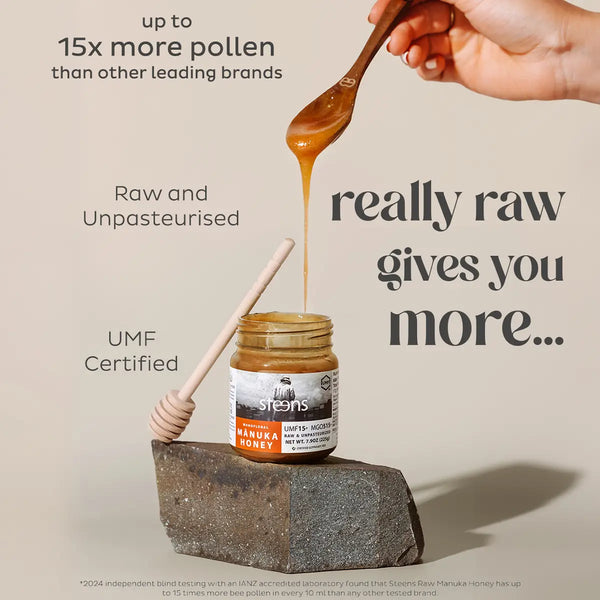 UMF 15+ (MGO 515) Raw Mānuka Honey 7.9 oz