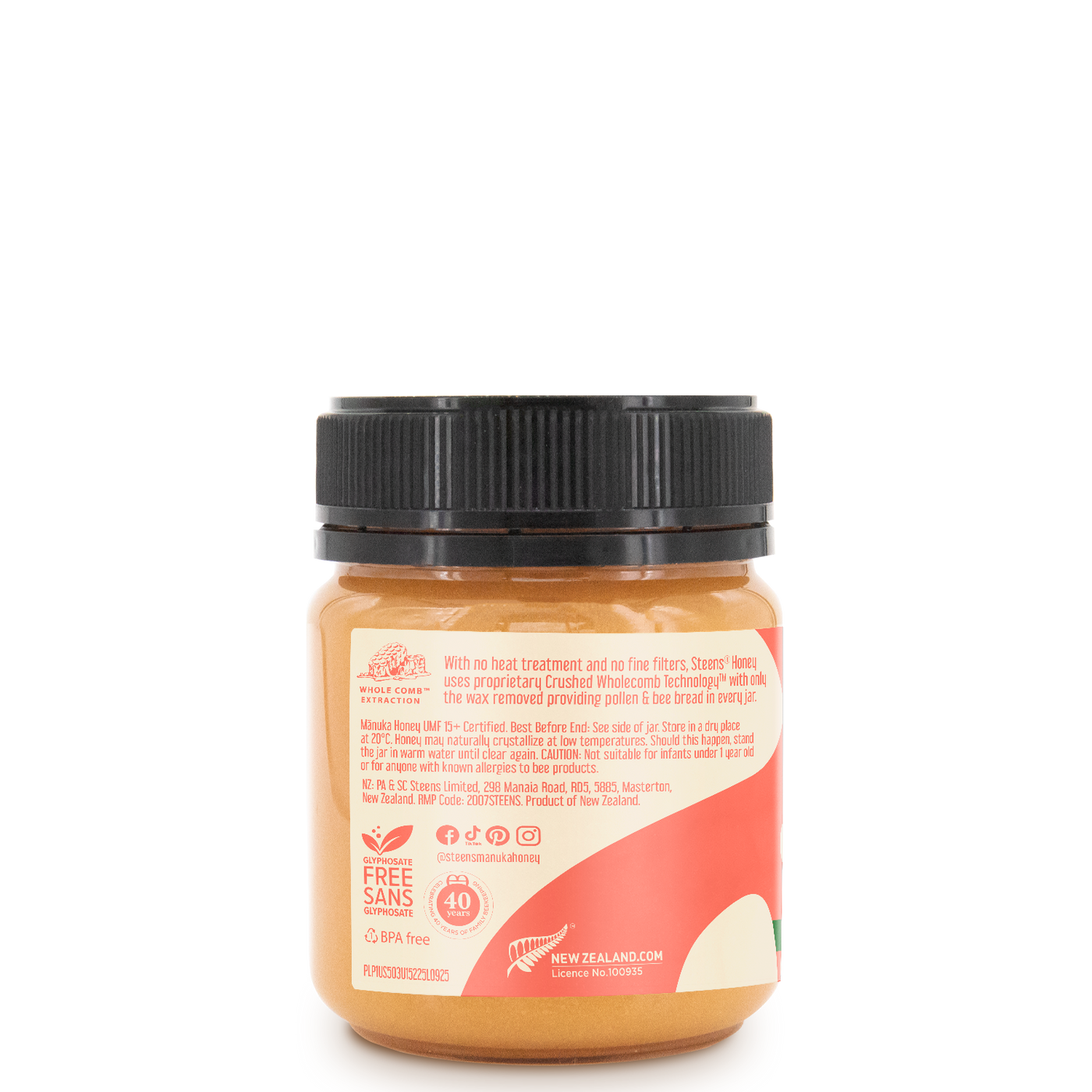 ニュージーランド限定★マヌカハニー Steens UMF15 UMF 15+ (MGO 515) Raw Mānuka Honey 7.9 oz – Steens Honey | USA