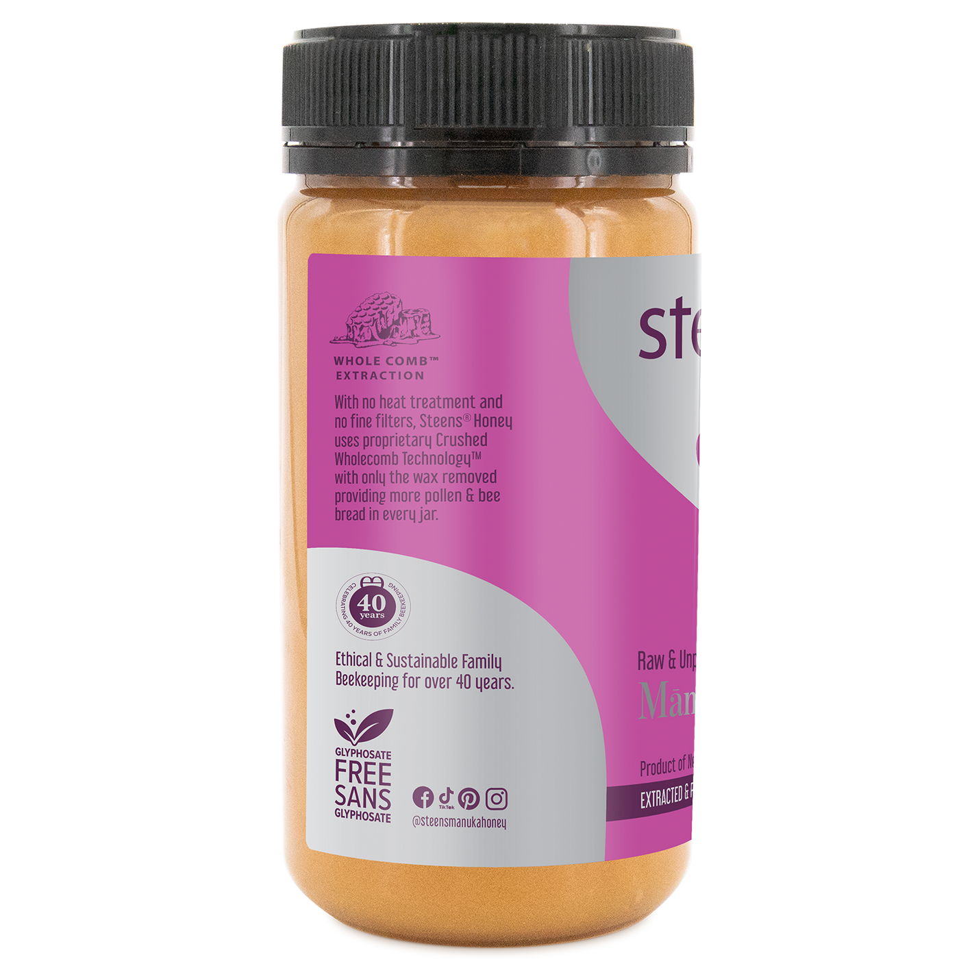 UMF 20+ (MGO 830) Raw Mānuka Honey 17.6 oz – Steens Honey | USA