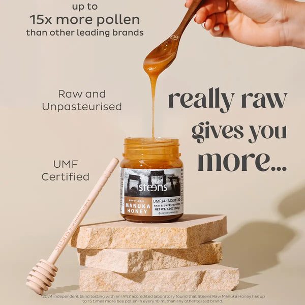 UMF 24+ (MGO 1122) Raw Mānuka Honey 7.9 oz
